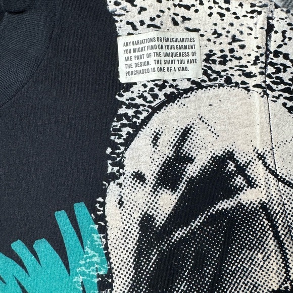 VTG MAGIC JOHNSON Los Angeles Lakers ALL OVER PRINT T-SHIRT SIZE M NWOT - Picture 3 of 5